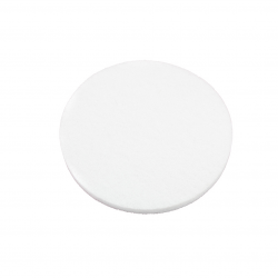 Feutre blanc Ø430 (17”) – Finition et lustrage