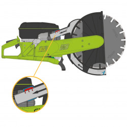 Kit tronçonneuse thermique EDGE PowerCut + aspirateur avec expulsion tuyau Kit tronçonneuse thermique EDGE PowerCut + aspirateur avec expulsion tuyau