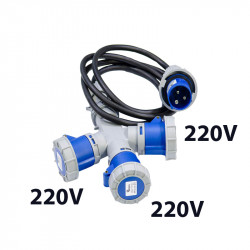 Multiprise 3 sorties – câble 220V
