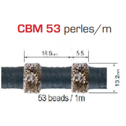Câble diamanté acier – CBM 44 / 48 / 53